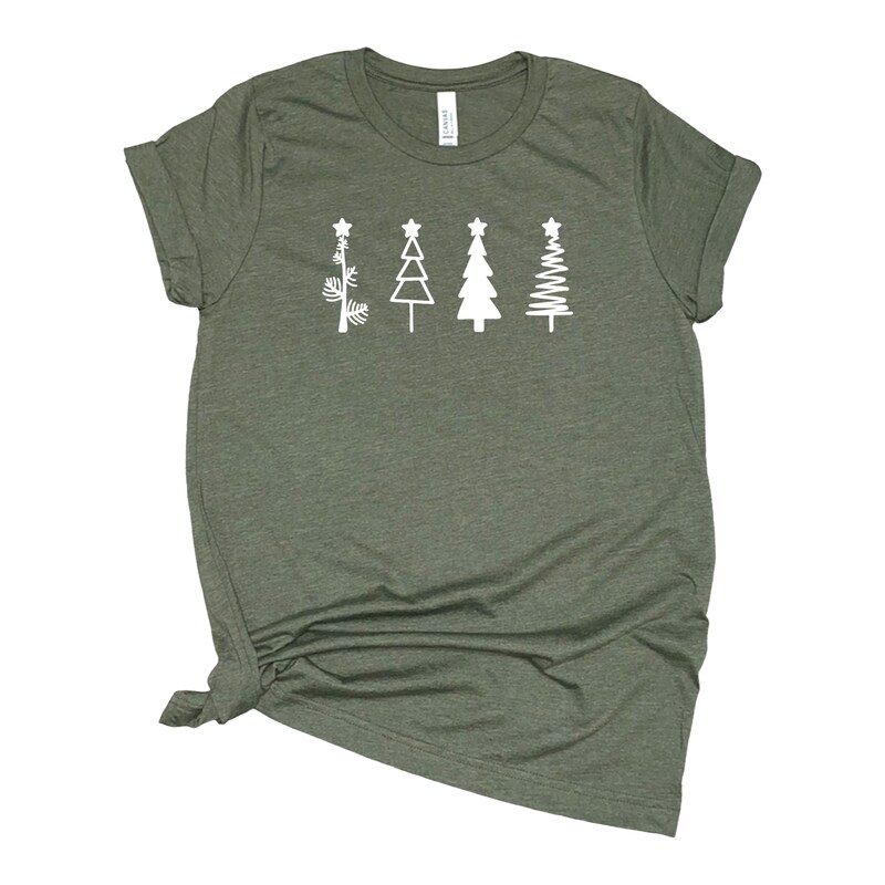 Christmas Trees T Shirt Winter T-Shirt Holiday Shirt Graphic Tee Funny Mom T-Shirt Unisex T-Shirt